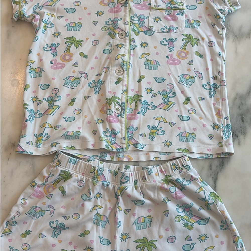 Roller Rabbit summer money print pajamas